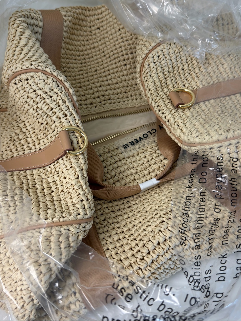 Stoney Clover Lane Woven Classic Duffle Bag - Picture 3 of 6